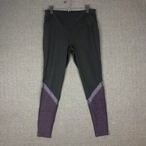 Serene tangerine Leggings Womens Medium Purple Colorblock Athletic Yoga Pants
